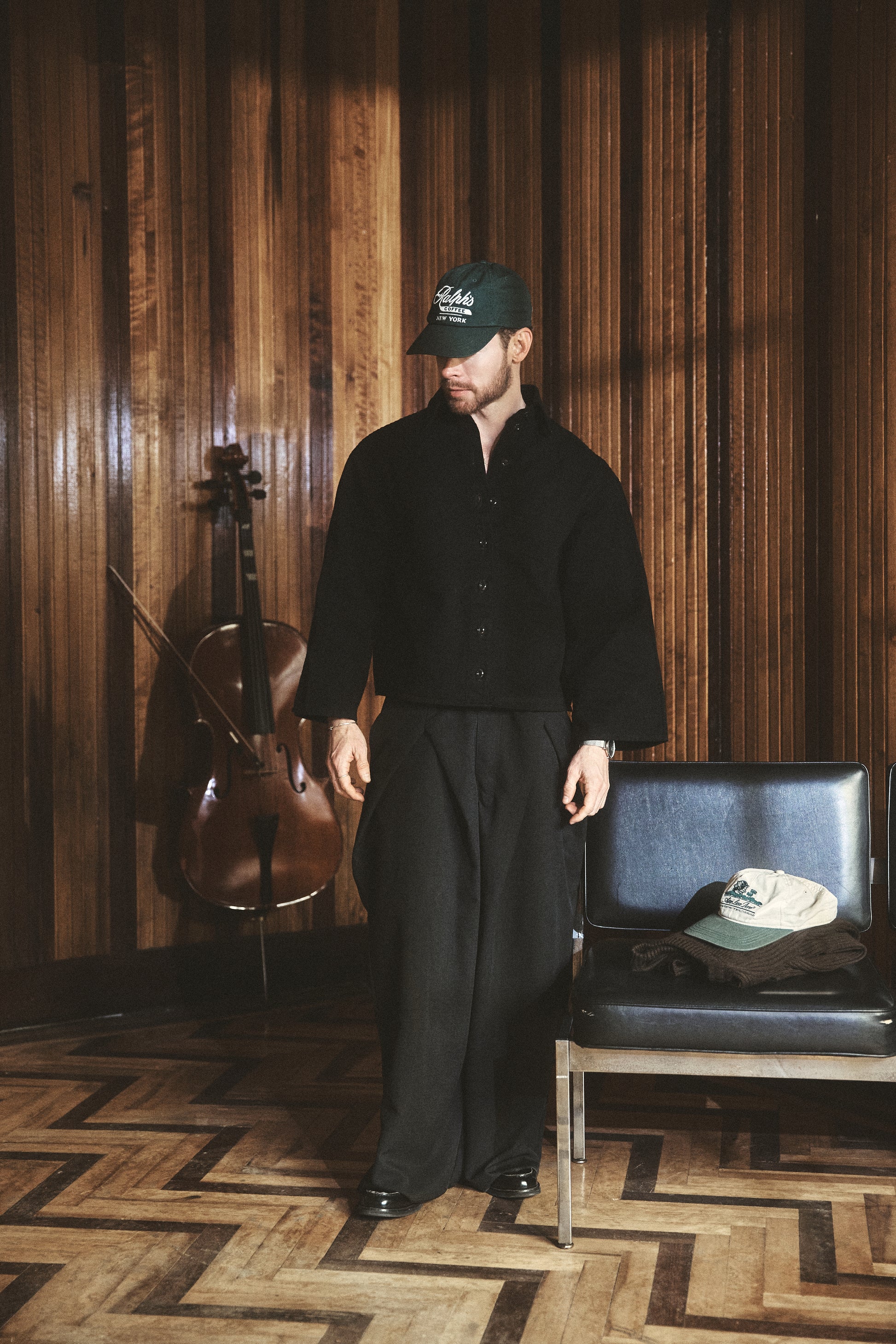 Camisa de Botones Negra