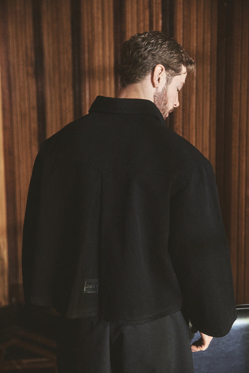 Camisa de Botones Negra