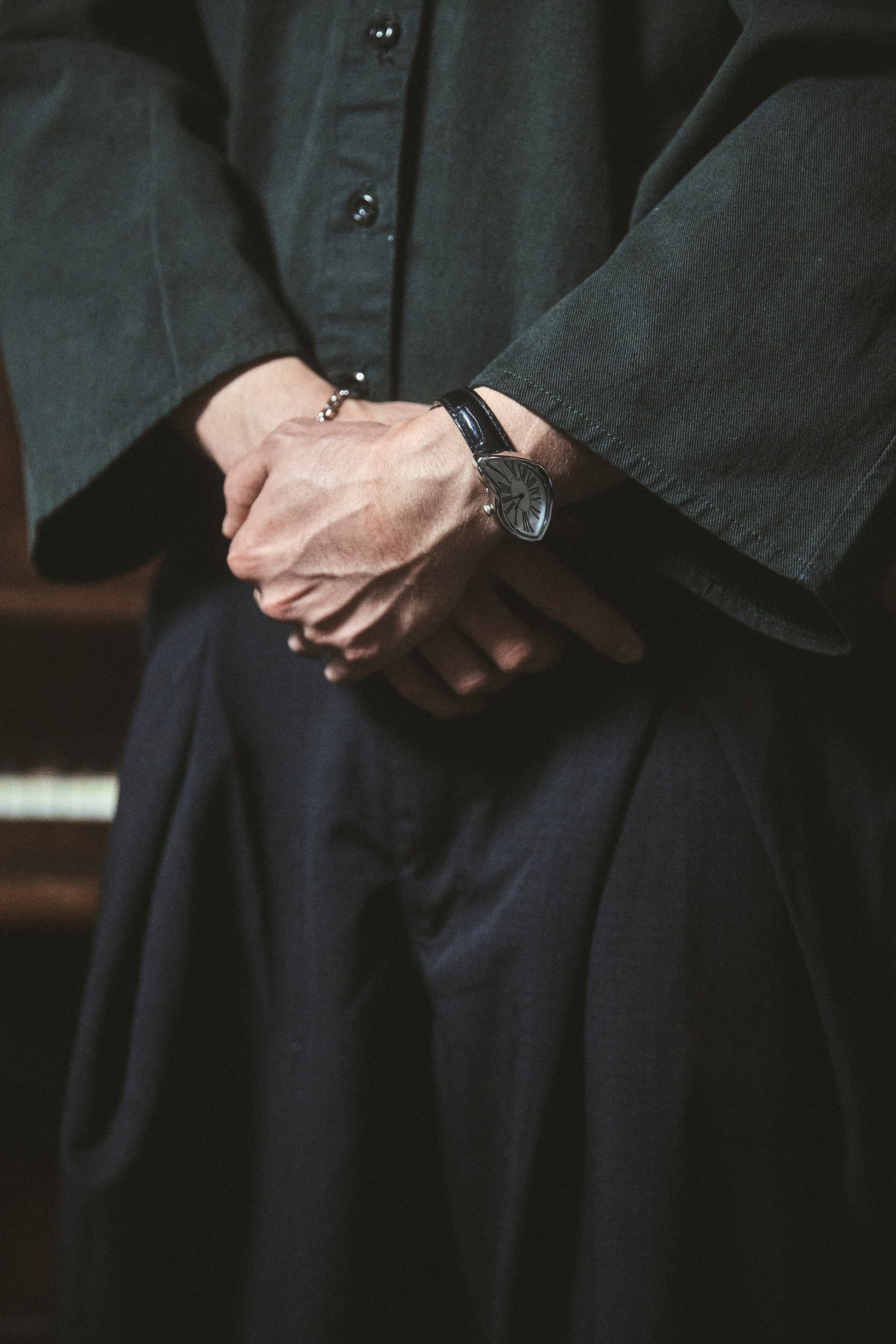 Camisa de botones Verde Oscuro